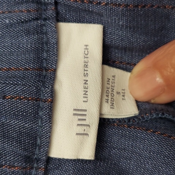 J JILL Jenna Linen Blend Stretch Wide Leg Croped Pants with Matching Belt - Picture 10 of 12